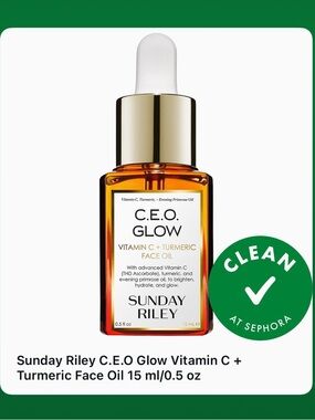Sunday Riley C.E.O. Glow Vitamin C + Turmeric Face Oil — New in Box